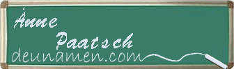 Änne Paatsch Visitenkarte